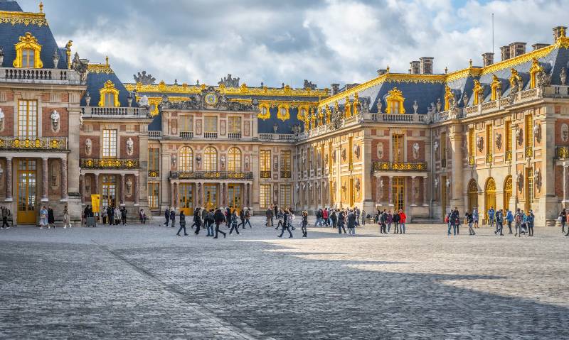 vue du château de Versailles