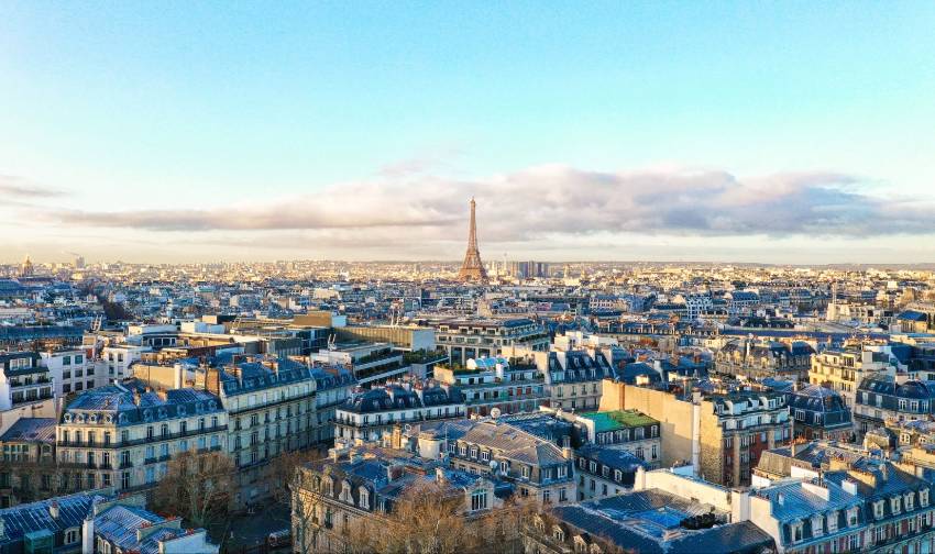 Vue aérienne de Paris
