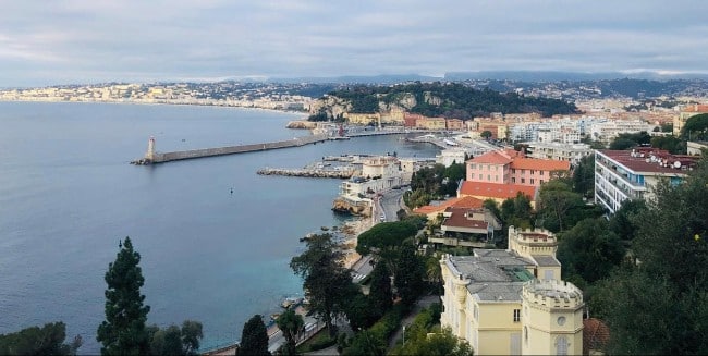 Vue de Nice et son port